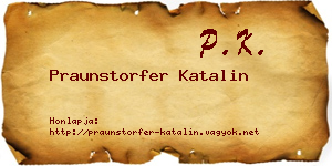 Praunstorfer Katalin névjegykártya
